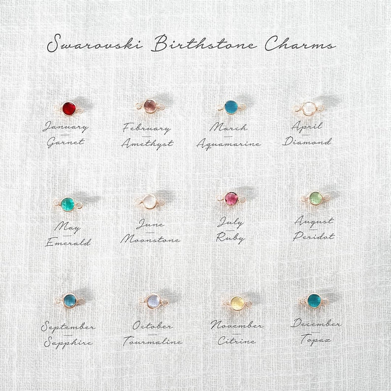 Flower Charm and Birthstone Personalised Slider Bracelet • Floral Jewellery • Gift For Her • Birthday Gift • Bloom Boutique- Gift shop near me - Goods of Gift