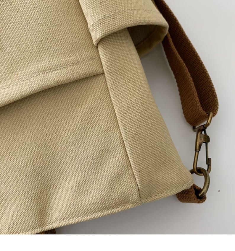 Japanese Multi-pocket Large-capacity Tot Canvas Bag, Minimalist Handbag, Canvas Men And Women Messenger Bag, Canvas Shoulder Bag- Gift shop near me - Goods of Gift