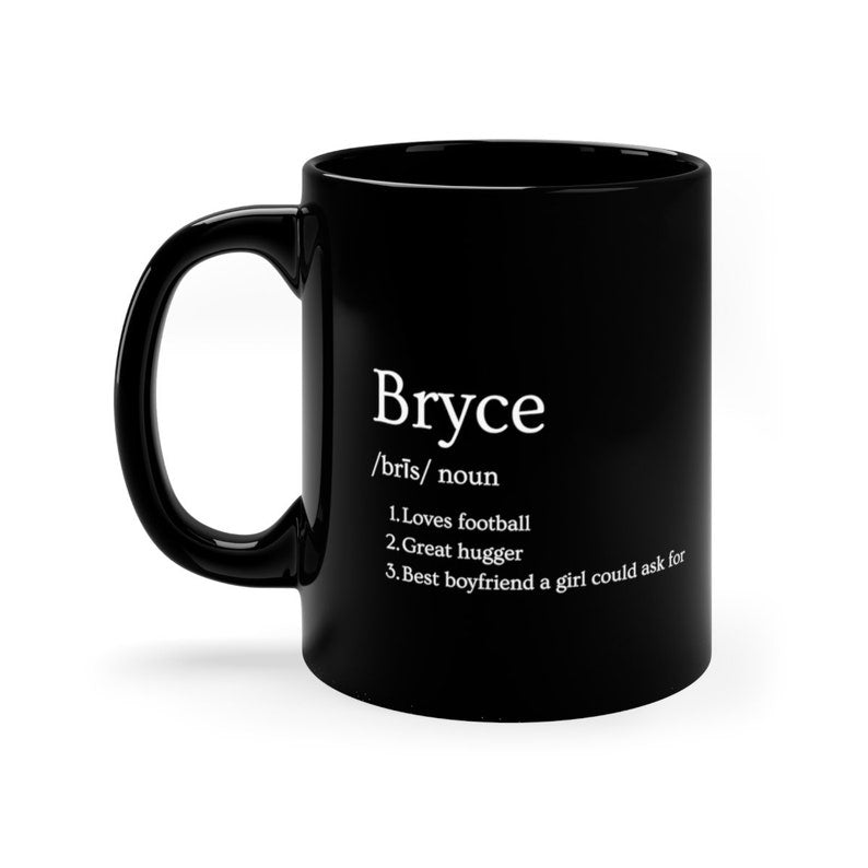 Personalized Name Definition Mug, Custom Mug, Gifts for Him/Her, Customized Text Cup, Made to Order, Custom Name Mug with Definition, love- Gift shop near me