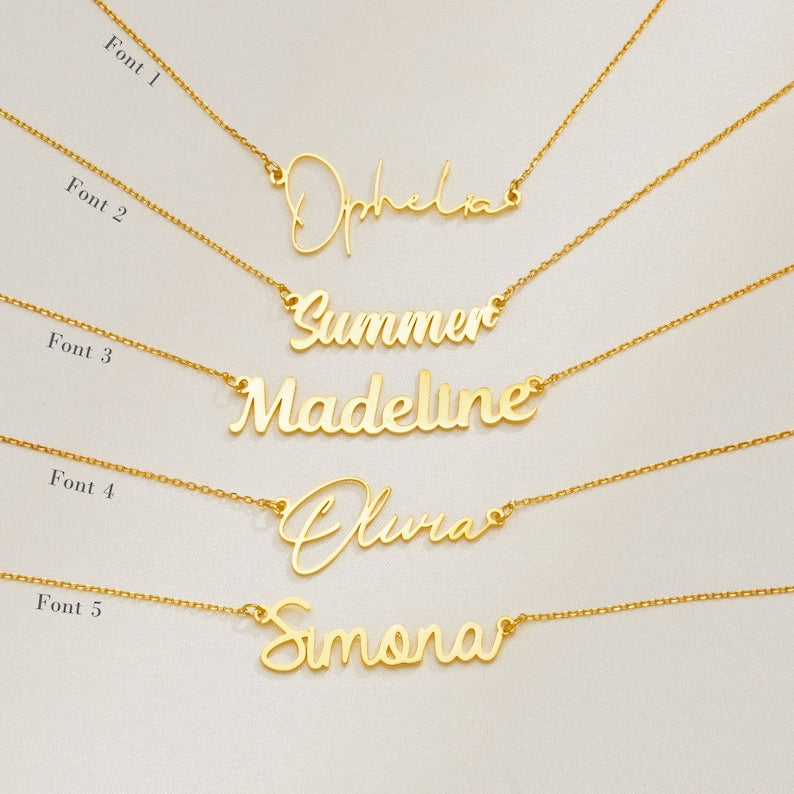 Personalized Name Necklace, Birthday Gift for Her, 2023 Christmas Gift, Gift for Mom