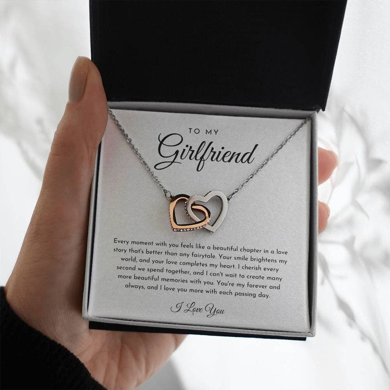 To My Girlfriend Gift, Girlfriend Necklace, Gift For Girlfriend, Girlfriend Birthday Gift, Girlfriend Valentine's Day Gift, Romantic Gift