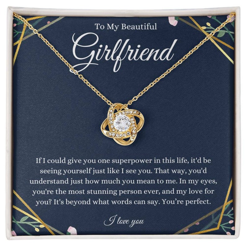 Gift For Girlfriend, To My Beautiful Girlfriend, Girlfriend Necklace, Promise Necklace For Her, Girlfriend Christmas Gift, Romantic Gift Her