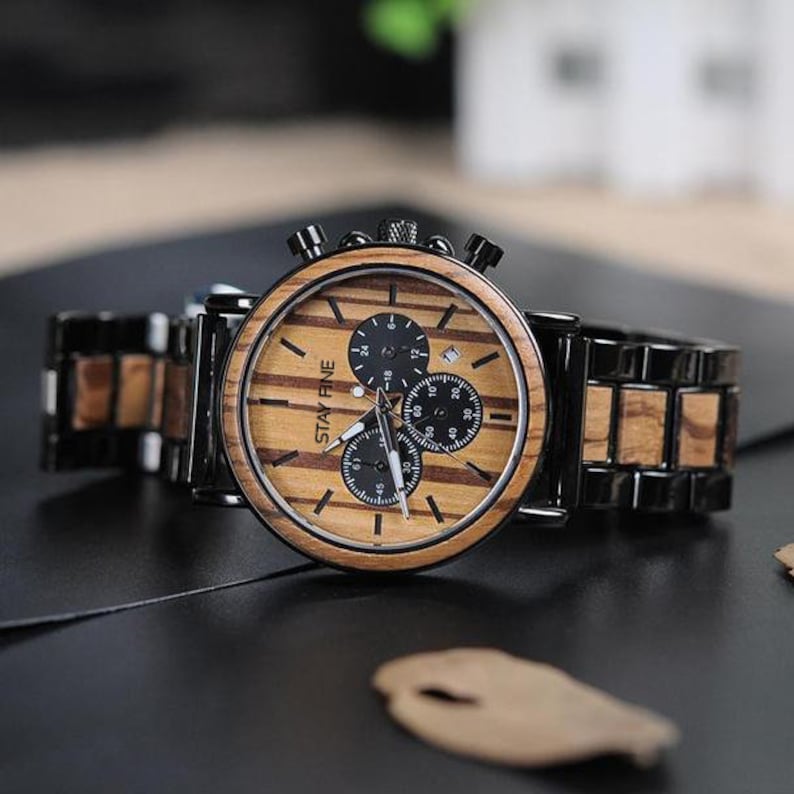 Valentines Day Gift for Him, Wood Watch,Personalized Watch,Engraved Watch,Boyfriend Gift for Men - Gift shop near me