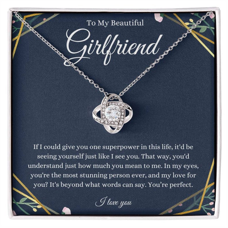 Gift For Girlfriend, To My Beautiful Girlfriend, Girlfriend Necklace, Promise Necklace For Her, Girlfriend Christmas Gift, Romantic Gift Her