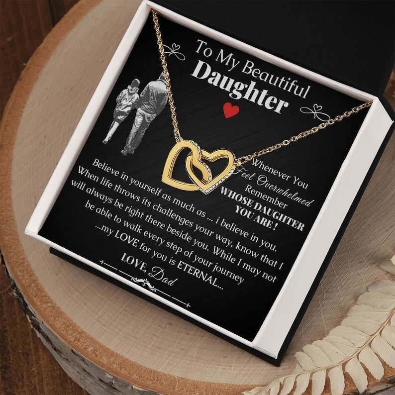 Christmas Gift for Daughter from Dad, Dad Daughter Necklace, Daughter Jewelry, Birthday, Graduation, Anniversary Gifts for Girls Teens Women - Gift shop near me - Goods of Gift